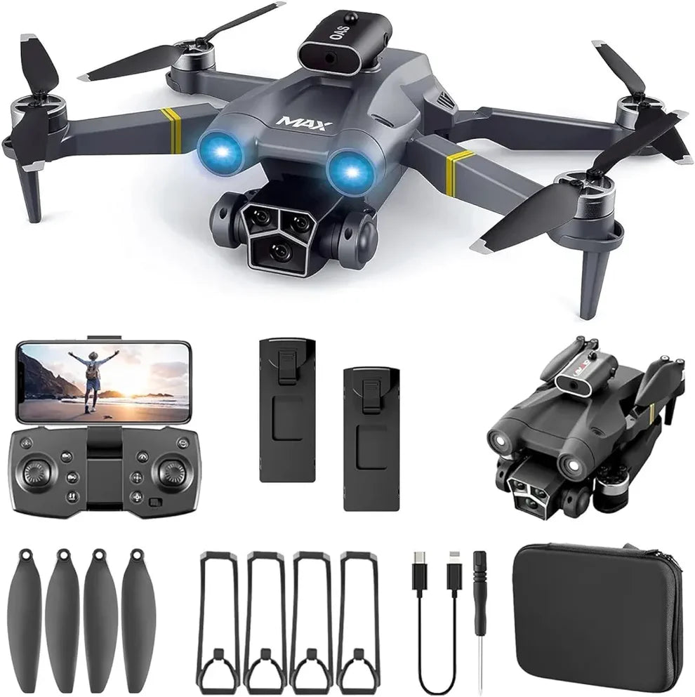 M3 MAX Dual Camera FPV Drone – Advanced Obstacle Avoidance & Triple Battery Combo