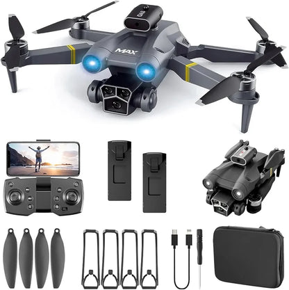 M3 MAX Dual Camera FPV Drone – Advanced Obstacle Avoidance & Triple Battery Combo