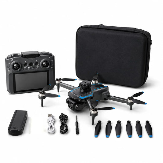 L5 MAX GPS Drone with 8K HD Camera & Screen Remote Controller | Foldable Long-Range Quadcopter | Dual Camera Aerial Photography Drone